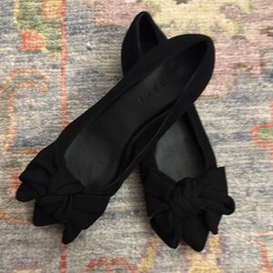 M Gemi Women's Black Bow Flats